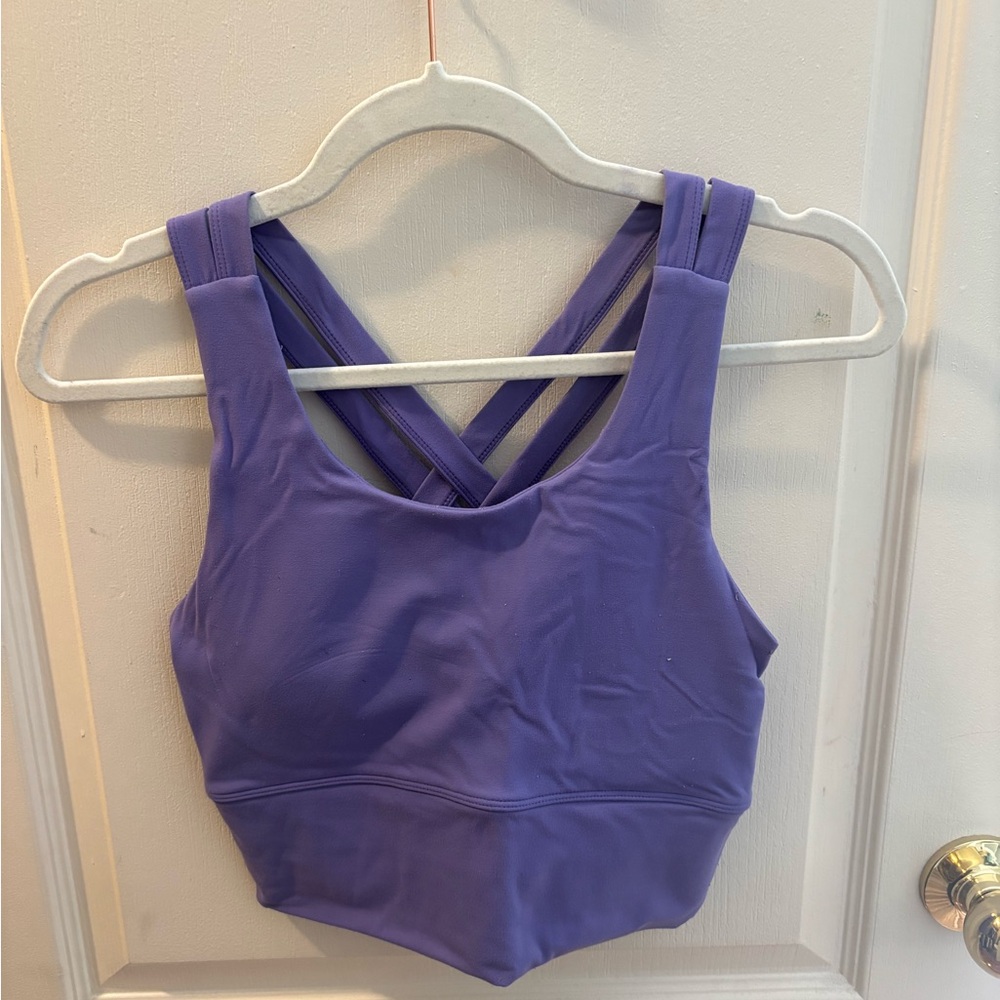 First Health Performance Crop Top Amethyst Purple Size M (Matching Set!)